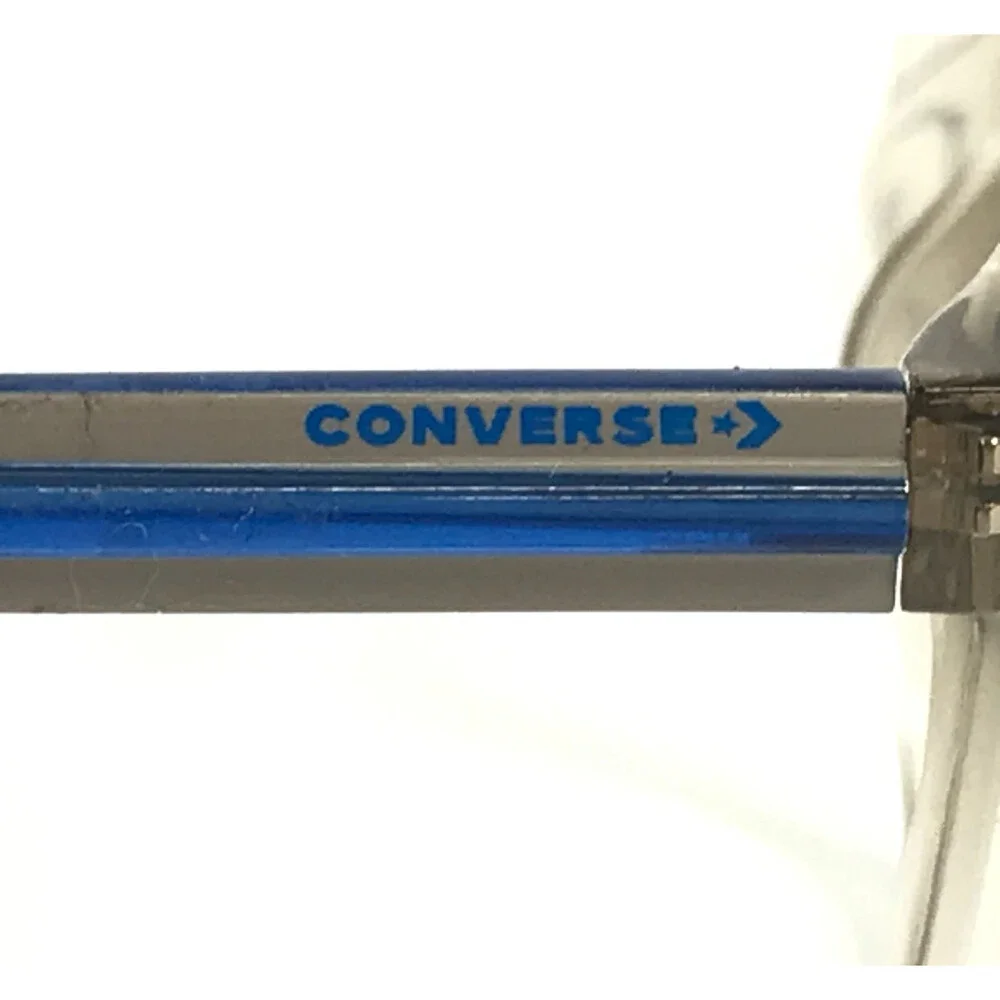 Converse Eyeglasses Frames CV5012 260 Clear Brown Blue Rectangle 54-17-145